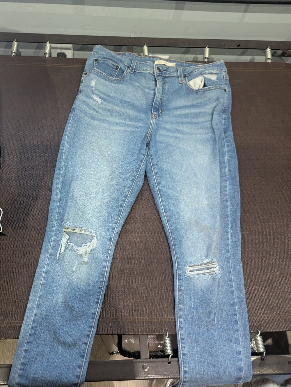 Women's Levis High Rise Skinny Distressed Jeans